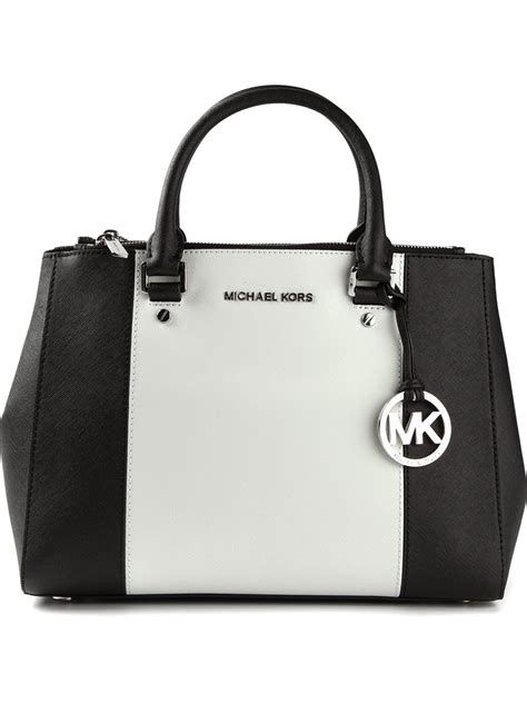 michael kors purse with side zippers|Michael Kors medium black silver.